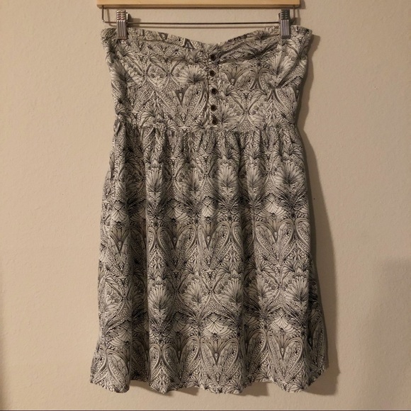 O’NEILL strapless patterned empire waist dress - Picture 1 of 16